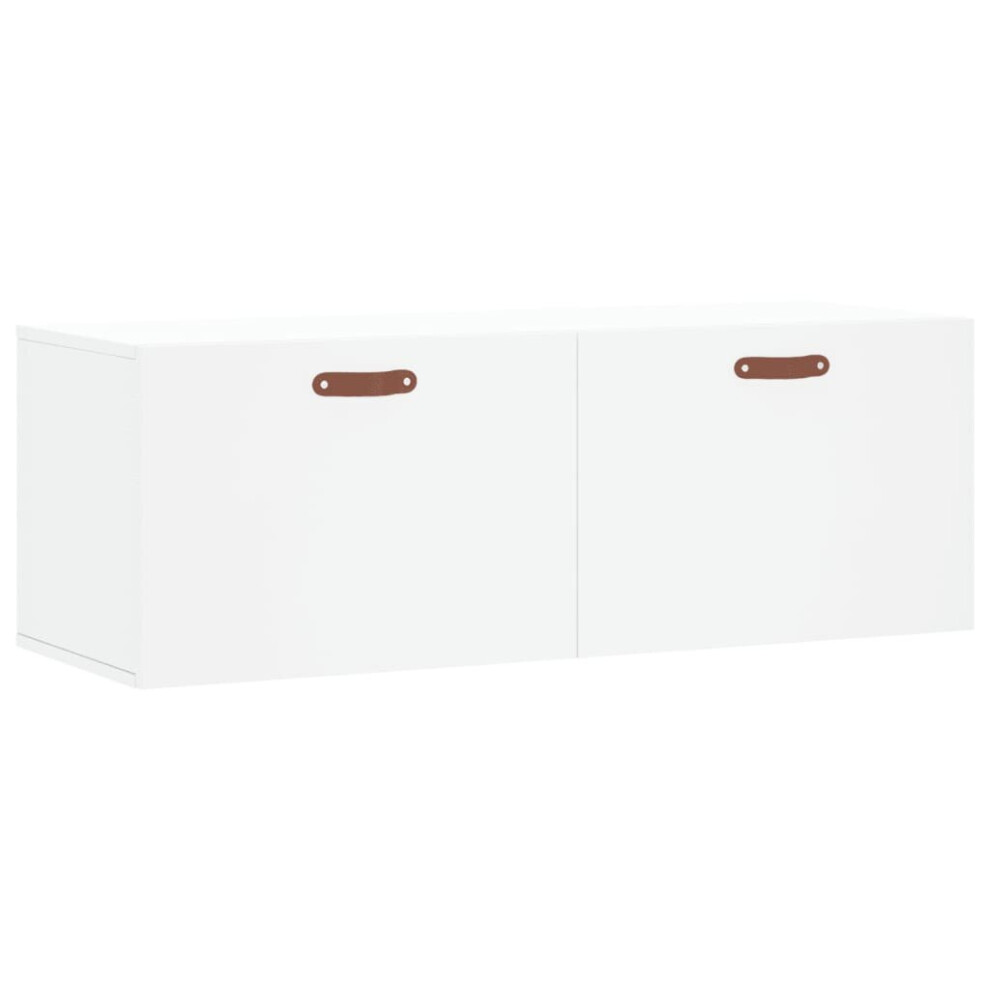 (white, 100 x 36.5 x 35 cm) vidaXL Wall Cabinet Storage Cabinet Display Cabinet White Engineered Wood