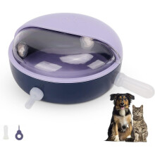 Feeder for puppies-feeder for animals-Milk bowl-4 nipples - feeder in silicone for puppies - For kittens, puppies, rabbits - With 5 nipples - Purple