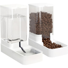 Drinker and Feeder, Automatic Food and Water Dispenser for Cats and Dogs, Dry Food Dispenser, Water Dispenser for Small and Large Dogs, Cats