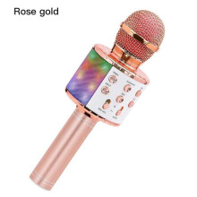 Portable Wireless Bluetooth Karaoke Mic Machine with Flashlights,Kids Toys for 6 7 8 9 10 Year Old Girl Stuff Teen Girl Gifts