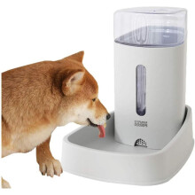 Automatic Cat Food Feeder Dog Feeder Puppies Dog Water Bowl Gray,Water Feeder
