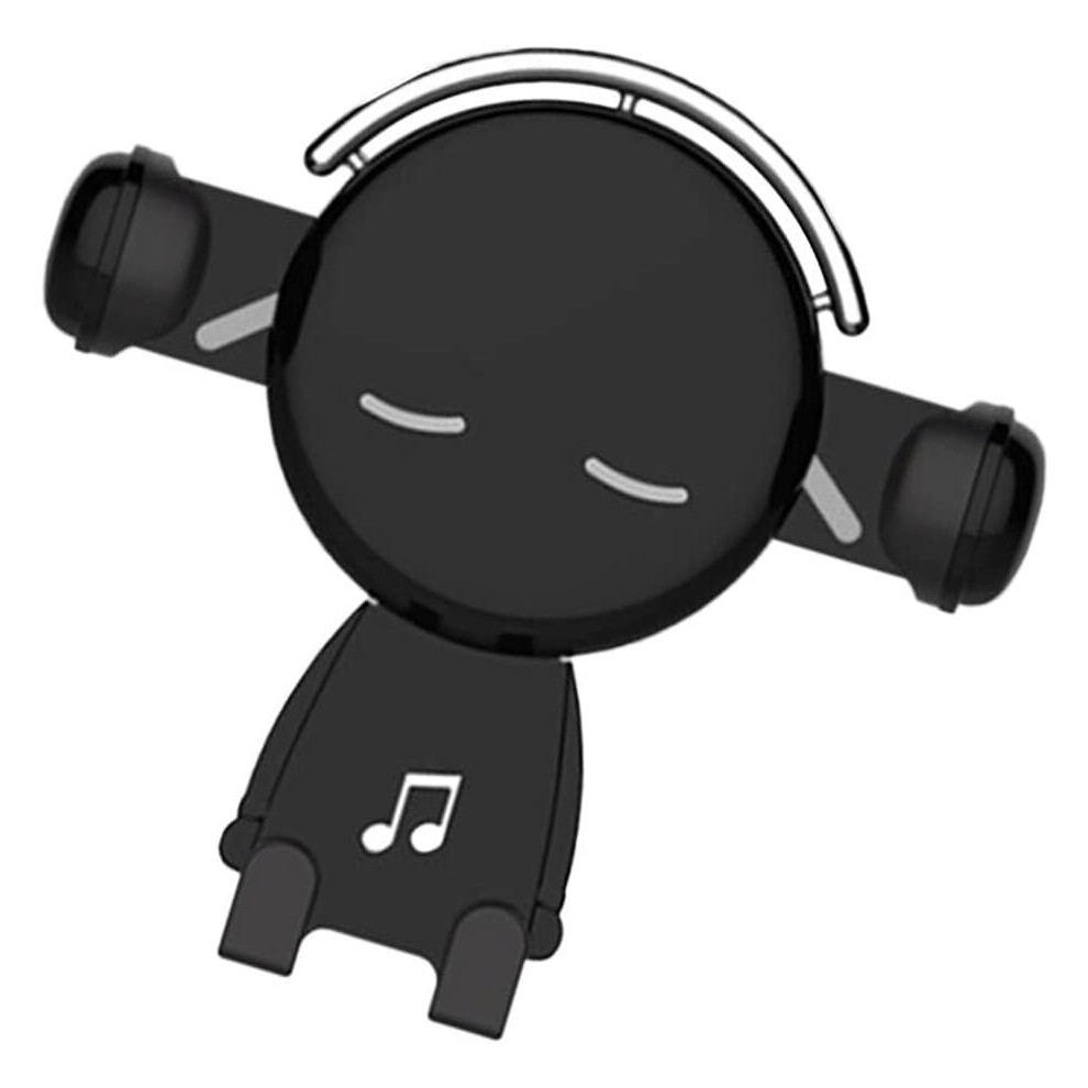 Car Phone Holder,Cartoon Universal Car Gravity Phone Holder,Car Air Vent Navigation Holder(Black) Black 7042558967513