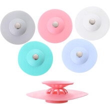 General Purpose Silicone Drain Strainers, 5 Pieces Universal Silicone Sink Plug, Drain Plugs, Universal Silicone Drain Plug, for Bathroom, Kitchen