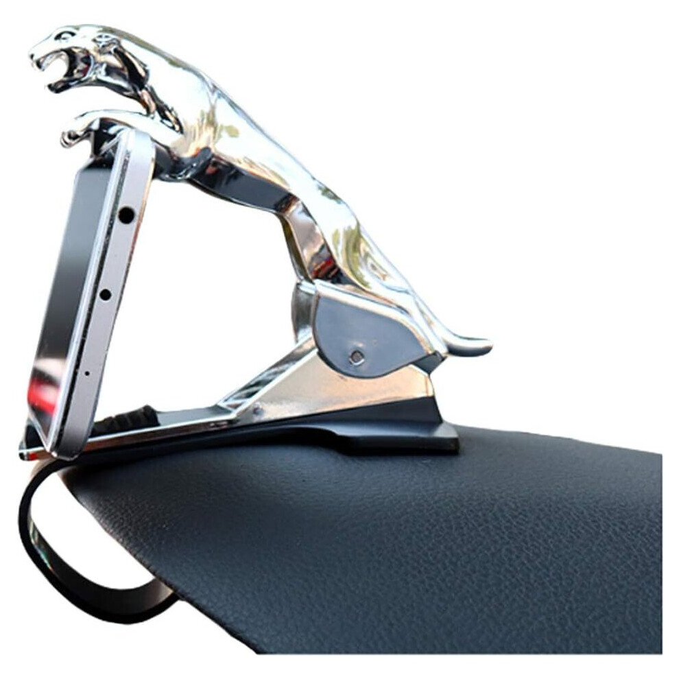 Photos - Holder / Car Charger TIANFU 360 degree car dashboard phone holder - Leopard print - Silver