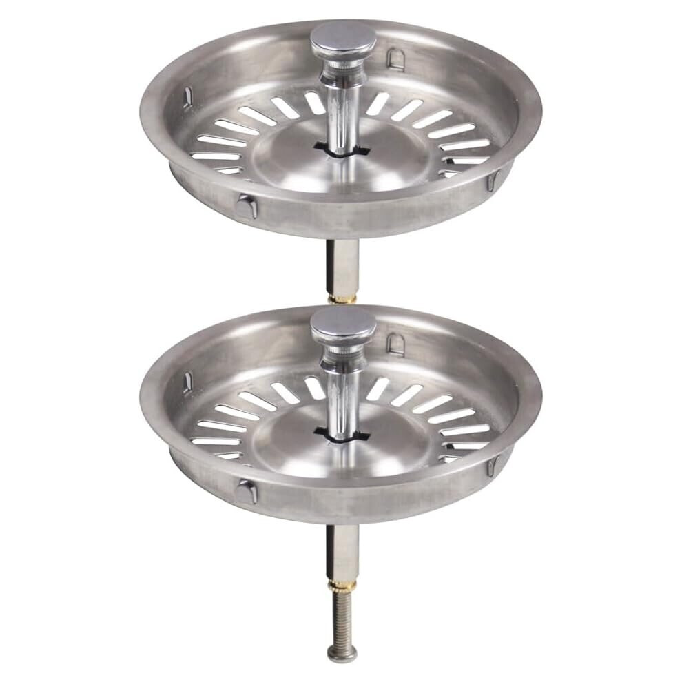 Qs229c002*2-U 92mm Old Sink Drain Plug 2 Pack, 9.2cm