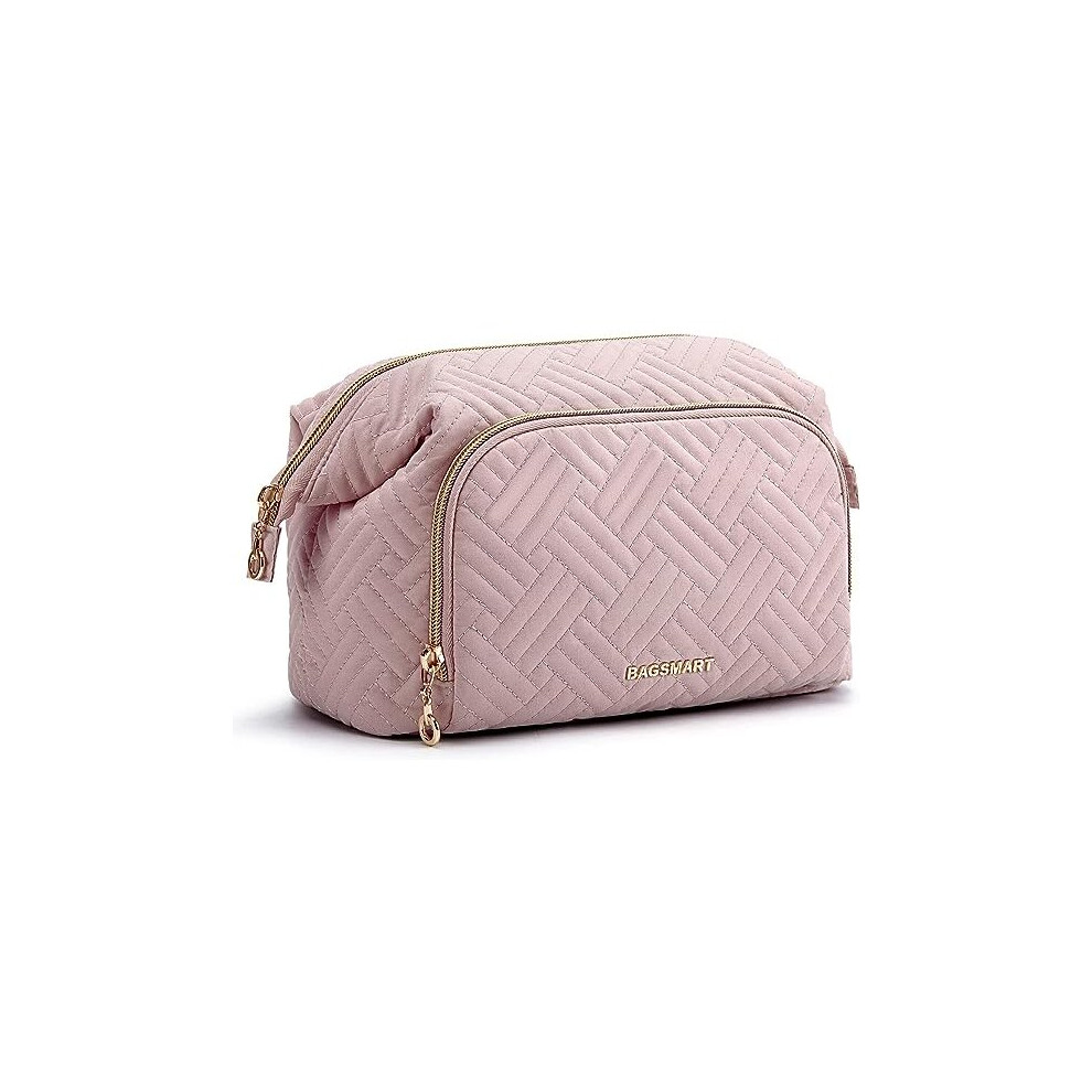 Tianfu Travel Makeup Bag, Cosmetic Bag Make Up Organizer Case,Large Wide-Open Pouch For Women Purse For Toiletries Accessories Brushes