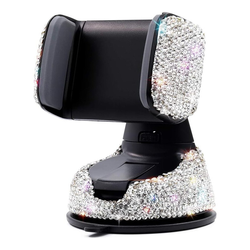 Bling Car Phone Holder,Car Phone Holder Adjustable Auto Rotate 360¡Ã Air Vent For Iphone Galaxy Smartphone Or Gps Devices 3.5-6 Inches (White) White 7042558967810