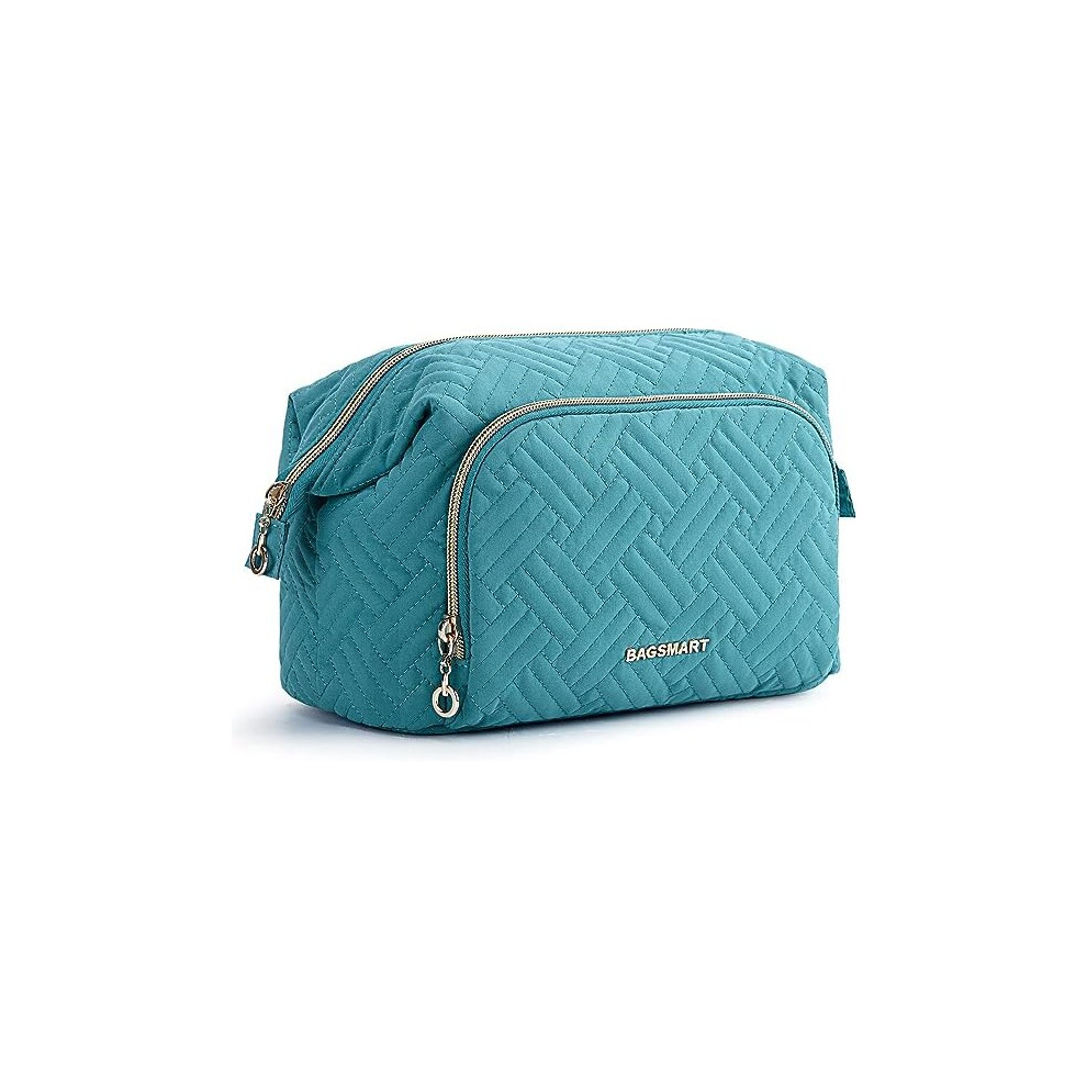 Tianfu Travel Makeup Bag, Cosmetic Bag Make Up Organizer Case,Large Wide-Open Pouch For Women Purse For Toiletries Accessories Brushes