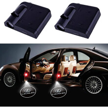 2-Pack Wireless Lexus Door Logo Projector Lights – HD Welcome Ghost Shadow Projector Lamps, Auto Magnetic Activation, Easy 5-Minute Install
