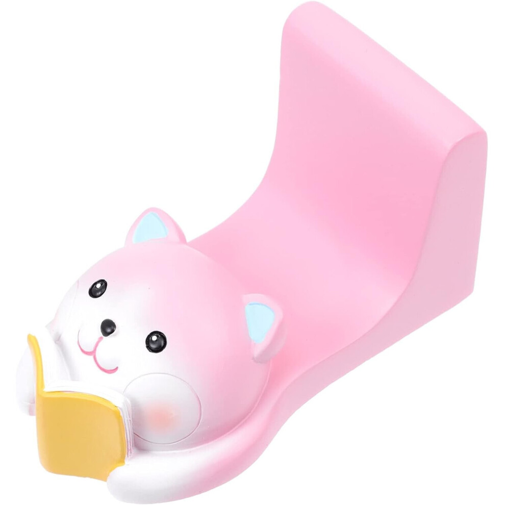 Photos - Holder / Car Charger TIANFU Cat Phone Holder Ornament Holders Tablet Car Holder Office Phone Holder Resin Pink Phone Holder Mobile Phone Holder