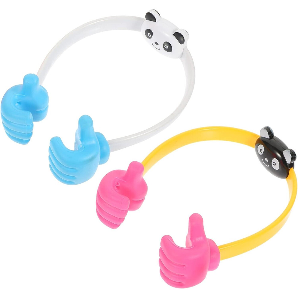 Photos - Holder / Car Charger TIANFU 2 Piece Panda Phone Holder Phone Holder for Office Office Mobile Phone Inch Smartphone Holder Supports Tablet Holder TPR Car 