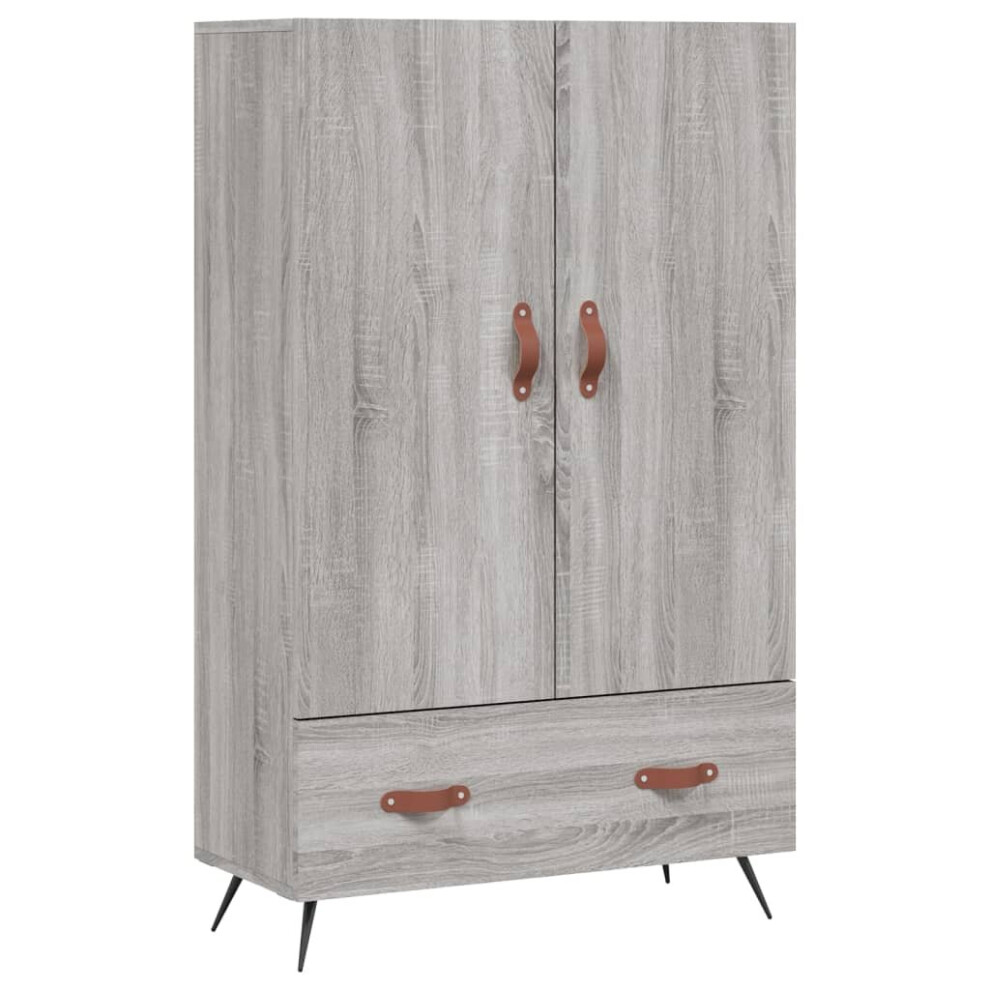 Vidaxl (Grey Sonoma) Highboard Sideboard Cabinet Storage Cabinet Cupboard Engineered Wood