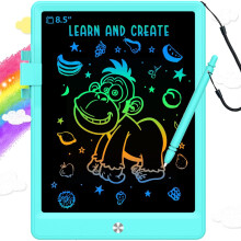 3-7 year old girls and boys LCD writing board 8.5-inch graffiti board, electronic drawing board, suitable for 3-7 year old girls and boys (Blue)
