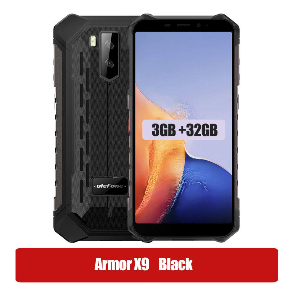 (Black) Ulefone Armor X9 /X9 Pro Rugged Smartphone  4G LTE