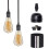 6-Pack Bakelite Lamp Holder E26/ E27 Light Socket Vintage Bulb Socket ES Screw Lampholder for Ceiling/Pendent/Floor 3
