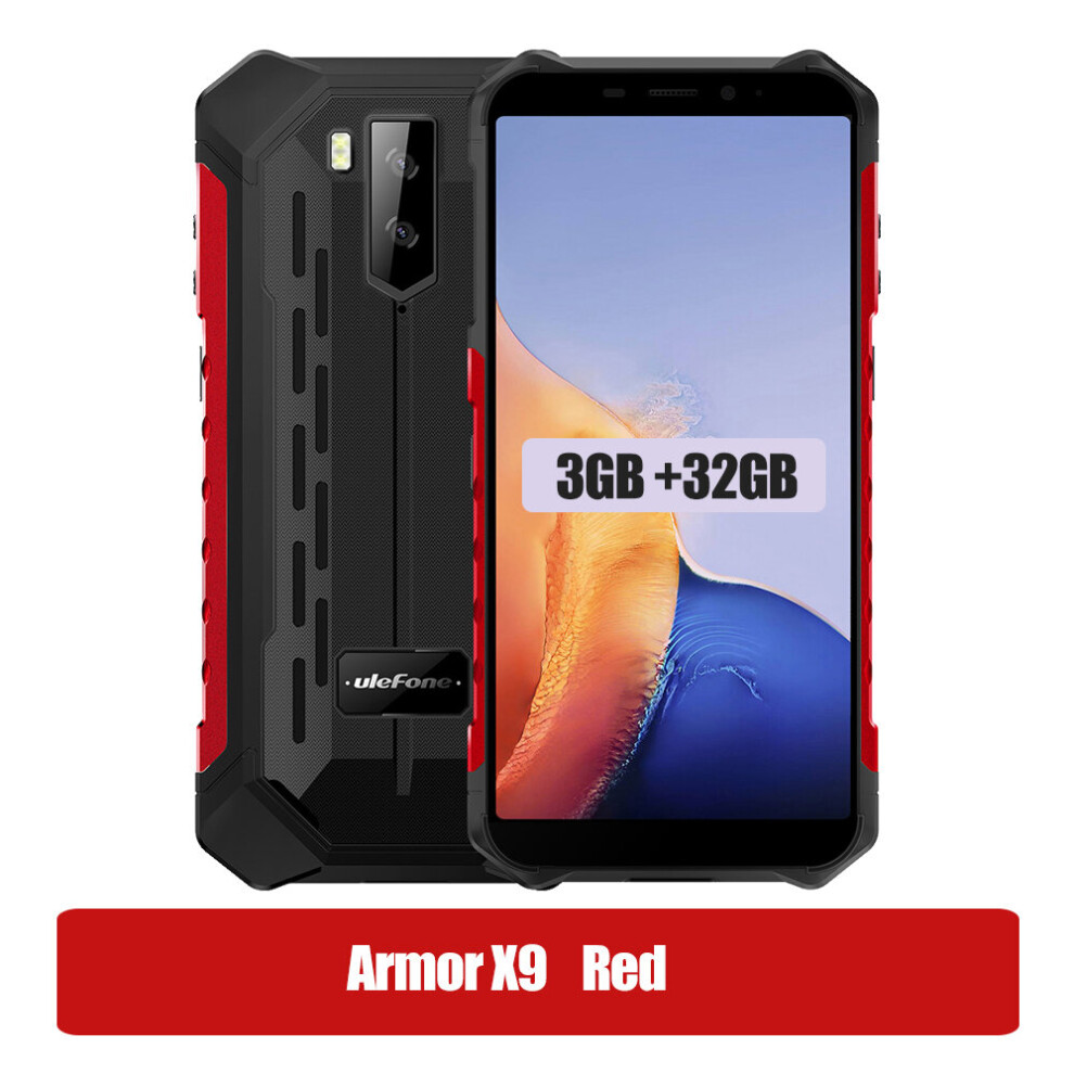 (Red) Ulefone Armor X9 /X9 Pro Rugged Smartphone  4G LTE