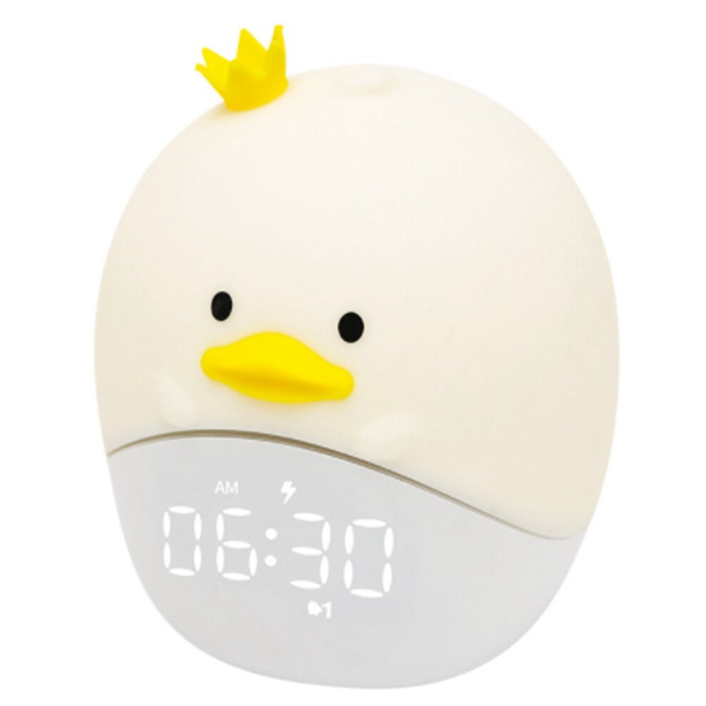 Little Duck Alarm Clock Student LED Digital Bedside Clock Children's Bedroom Study Cartoon USB Electronic Clock