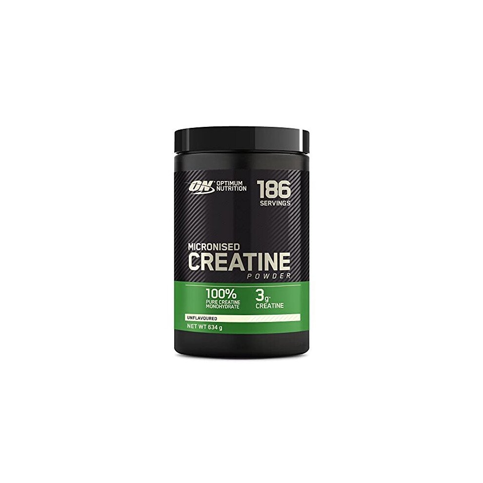 Optimum Nutrition Micronised Creatine Powder, 100% Pure Creatine Monohydrate Powder for Performance and Muscle Power, Unflavoured Shake