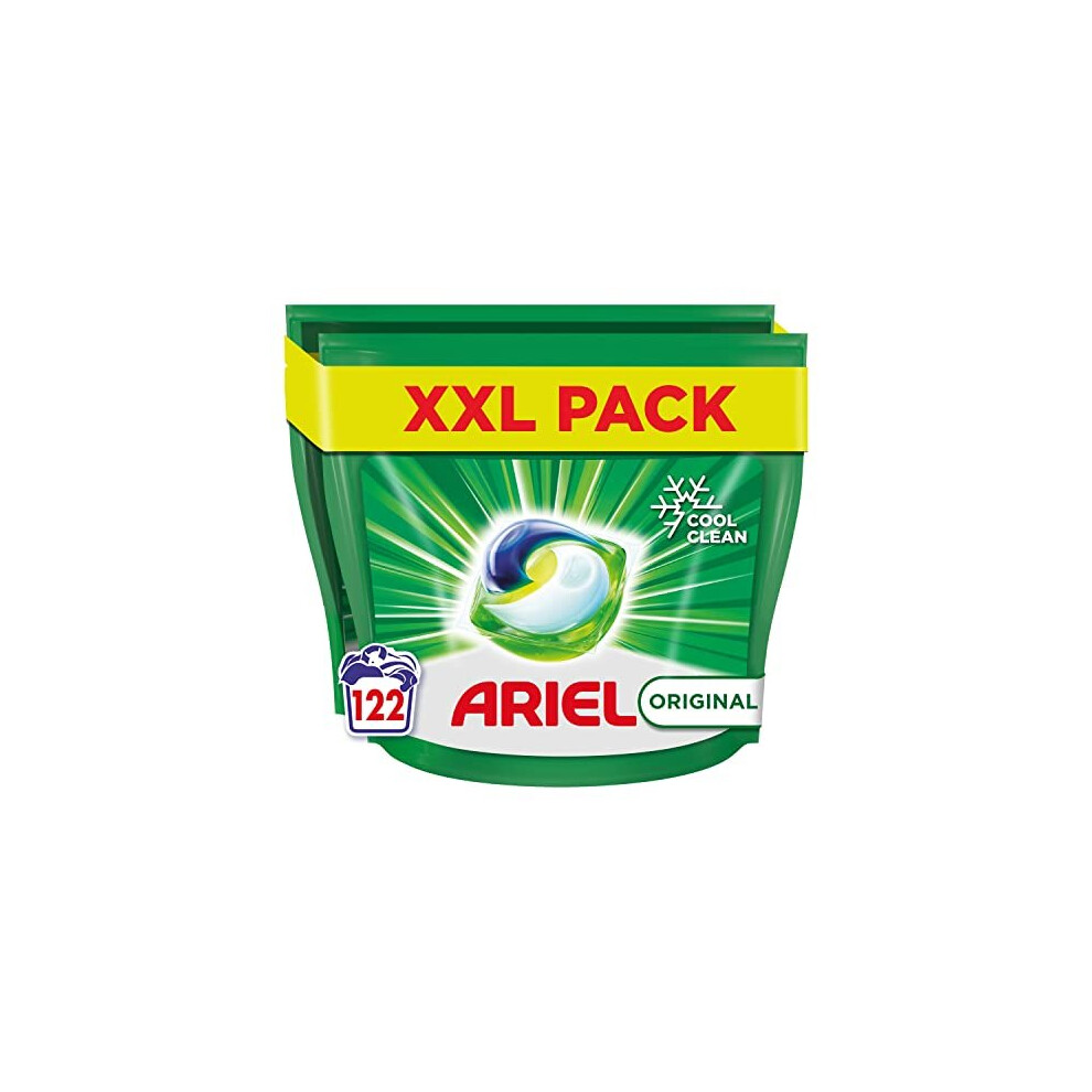 Ariel All-In-1 Pods Original, 122 Washes (61X2) - Brilliant Stain Removal In Cold Wash | 80731624