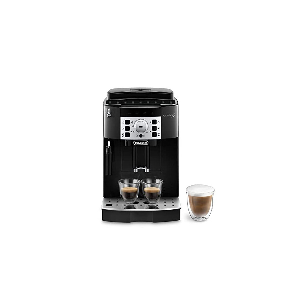 De'longhi Magnifica S, Automatic Bean To Cup Coffee Machine, Espresso And Cappuccino Maker, Ecam22.110.b, 1.8 Liters,Black Brown