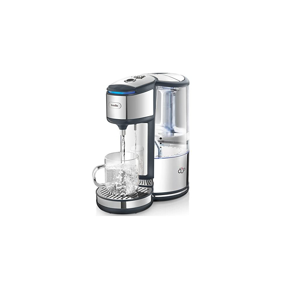 Breville BRITA HotCup Hot Water Dispenser | With integrated water filter | 3kW Fast Boil & Variable Dispense | 1.8L | Silver/Black