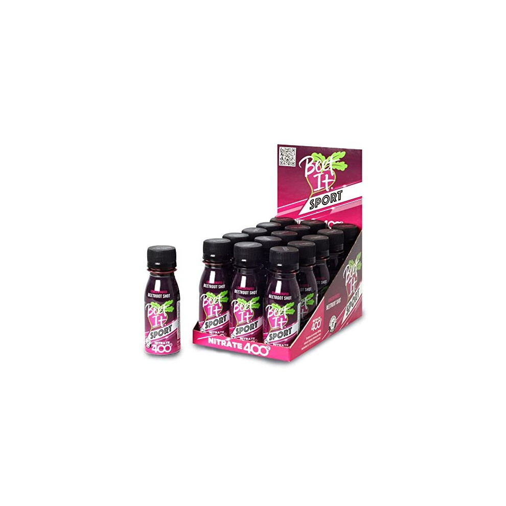 Beet It Sport Nitrate 400 - High Nitrate shots - Concentrated Beetroot Juice (15 x 70ml) Boost Nitric Oxide and Athletic Endurance Performance