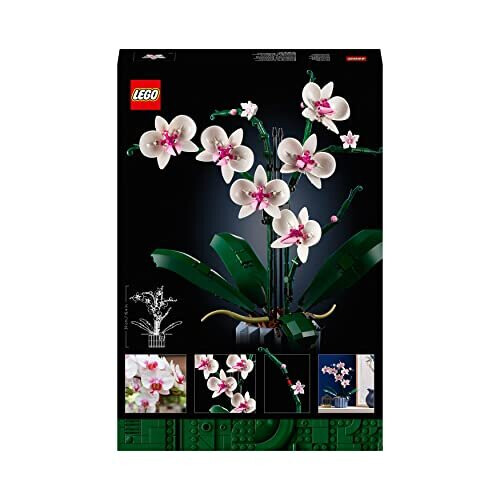 LEGO 10311 Icons Orchid Artificial Plant Building Set with Flowers ...