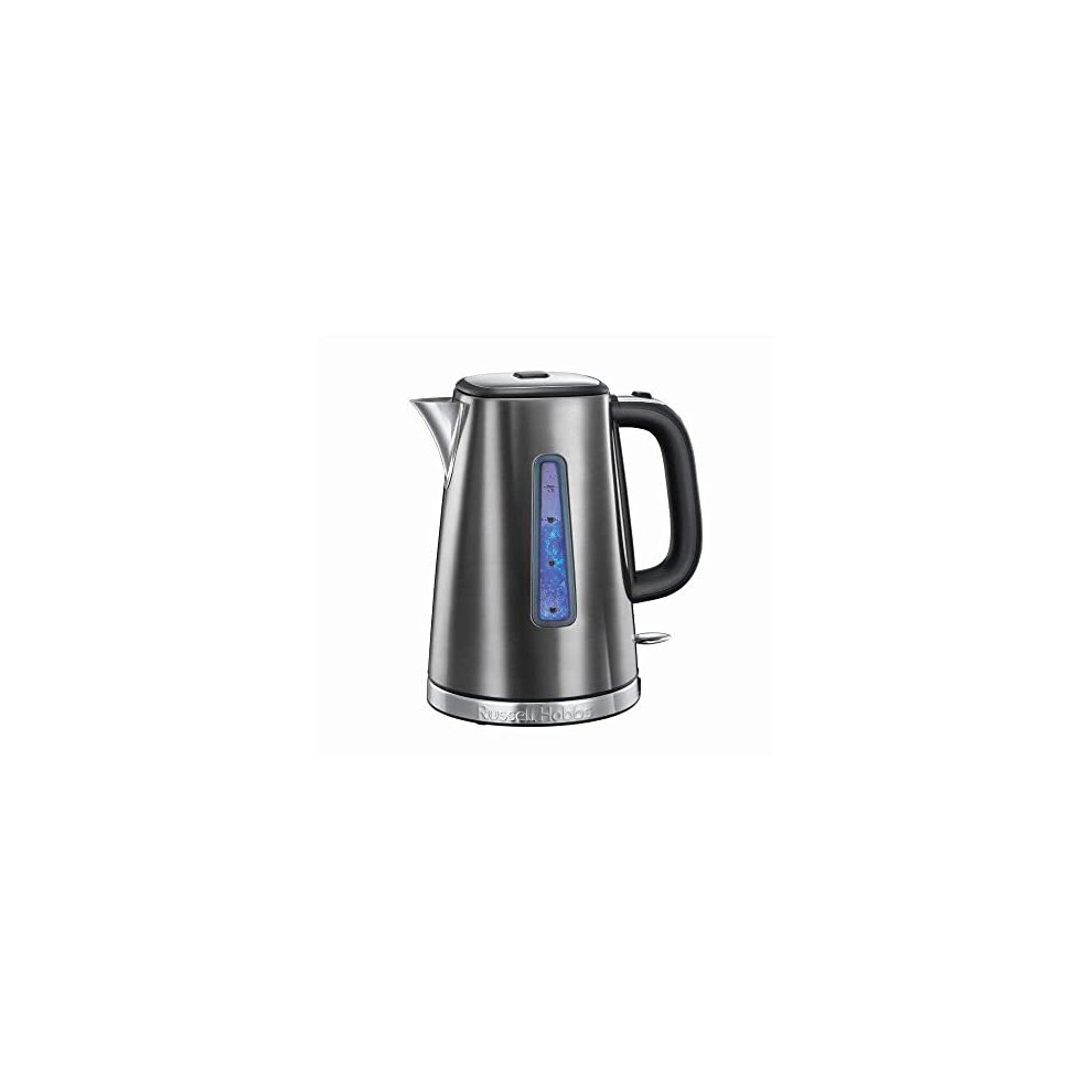 Russell Hobbs 23211 Luna Quiet Boil Electric Kettle, Stainless Steel, 3000 W, 1.7 Litre, Grey