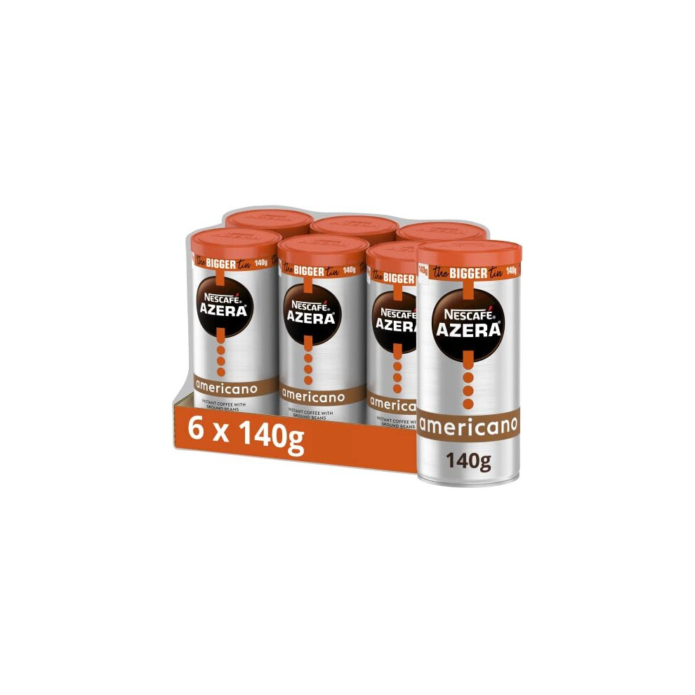 Nescafe Azera Americano Instant Coffee 140g (Pack of 6)