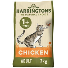 Harringtons komplet tørfoder til katte med frisk tilberedt kylling - 4x2 kg, lavet i Storbritannien, Taurin til hjertet og synet