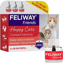 FELIWAY Friends 30 Day Refill (Value 3 pack), helps to reduce conflict in multi-cat households, helping cats get along better - 48ml x3