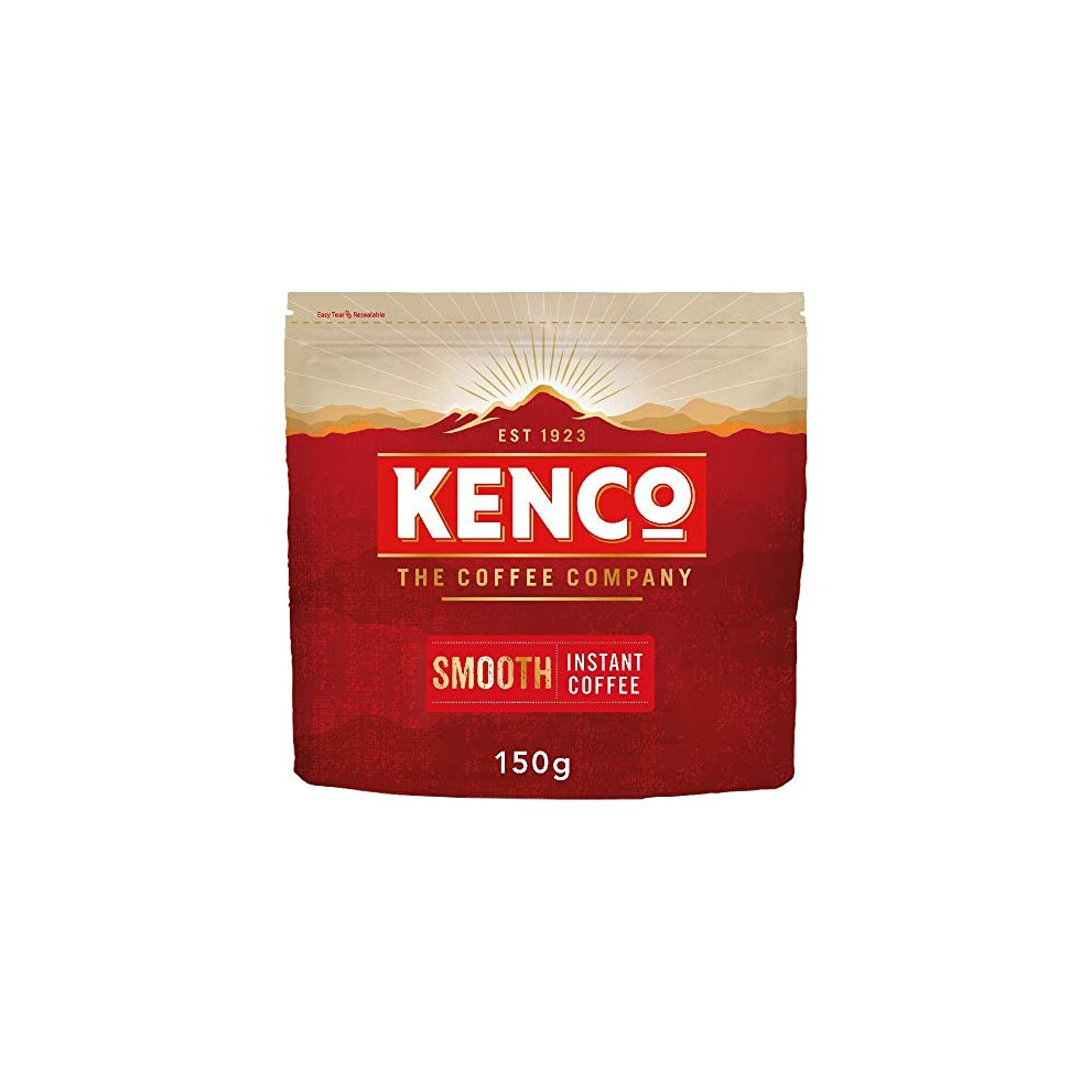 Kenco Smooth Instant Coffee Refill 150g (Pack of 6, Total 900g)