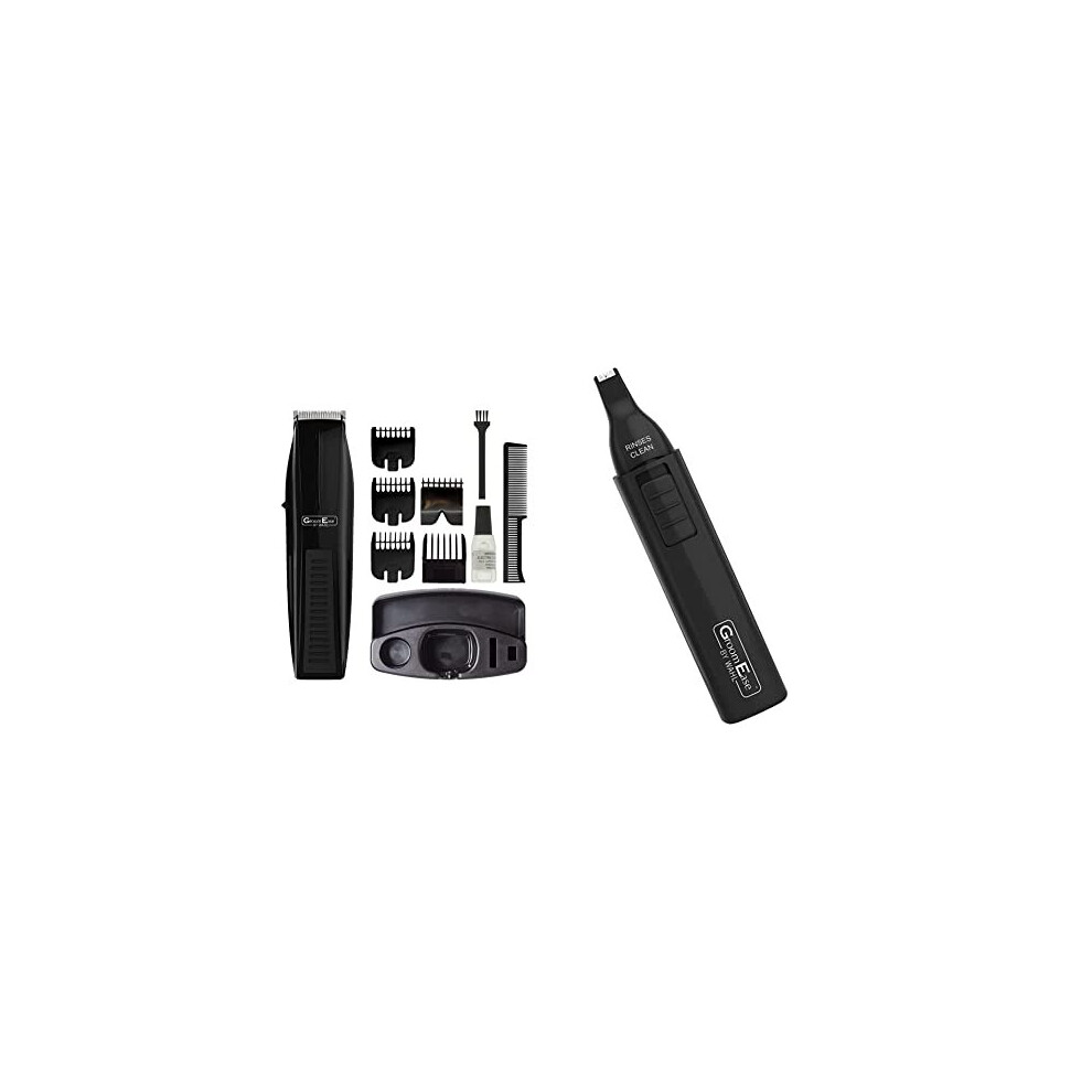 GroomEase by Wahl Performer Trimmer, Stubble and Beard Trimmer, Beard Care Kit, Rechargeable & GroomEase by Ear and Nose Trimmer, Personal Trimmer,