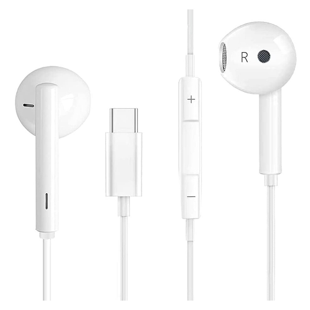 For Samsung Galaxy S21 FE/S23/S23 Ultra/S23+/S22/S22 Ultra/S22+/Z Flip 5/Z Fold 5 Headphones USB C Headphones, Type C Earphones In-Ear Wired