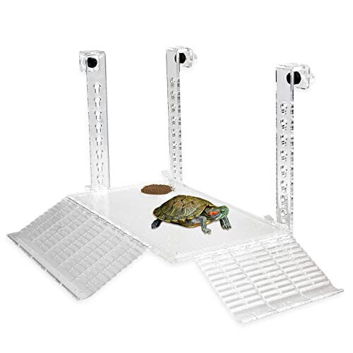 Turtle Basking Platform Hanging Acrylic Turtle Terrarium Ramps Large