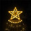 (Multicolor) Waterfall Christmas String Lights 350 LED Star 5