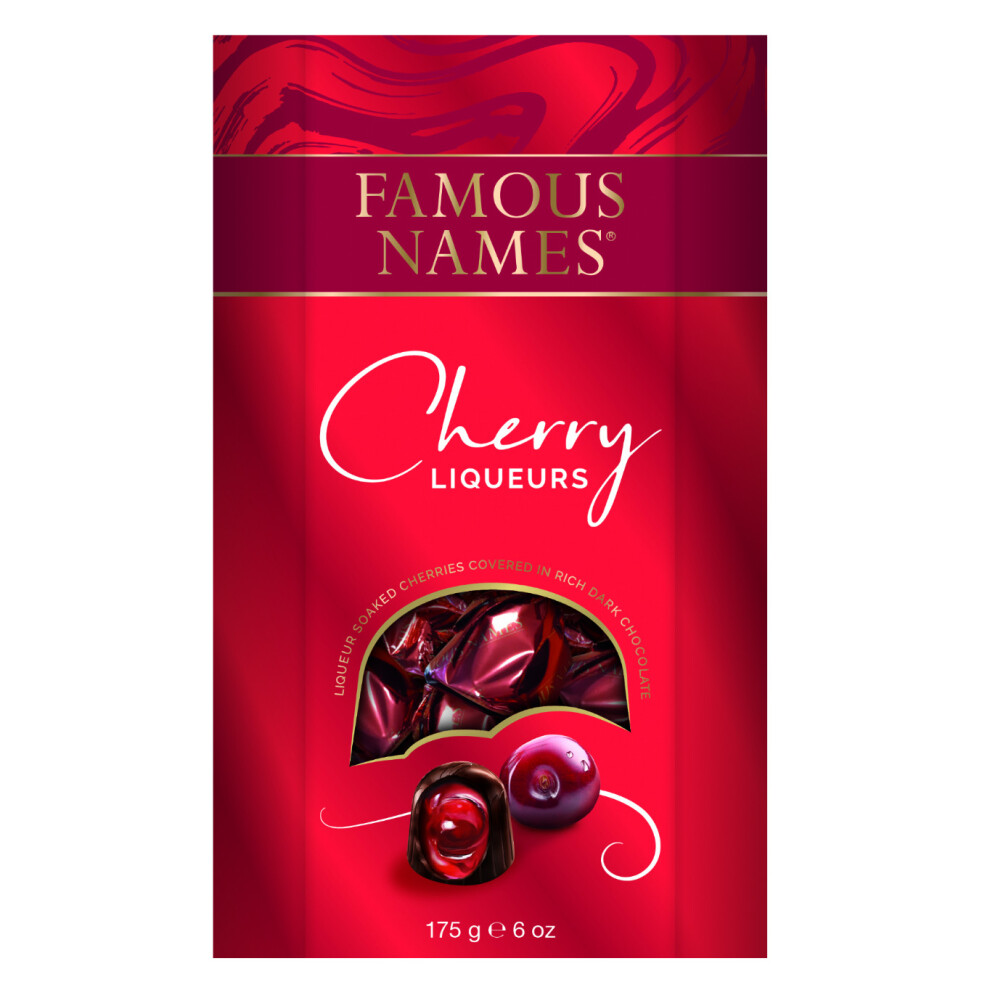 Elizabeth Shaw Famous Names Cherry Liqueurs Chocolate Box 175g