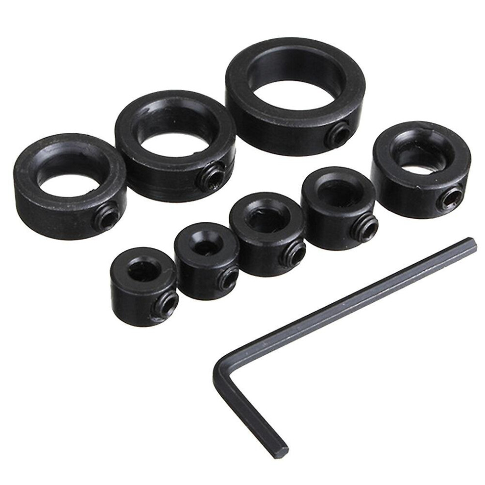 Depth Stop  ing Depth Stops  Depth Stop Collars  8 Pcs Depth Stop Collars  Ring Positioner With Hex Wrench  3-16 Mm