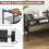 Costway 3-Tier Industrial Entryway Table Sofa Side Table W/ Removable Panel & Mesh Shelf 8