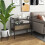 Costway 3-Tier Industrial Entryway Table Sofa Side Table W/ Removable Panel & Mesh Shelf 4