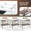 Costway 3-Tier Industrial Entryway Table Sofa Side Table W/ Removable Panel & Mesh Shelf 7