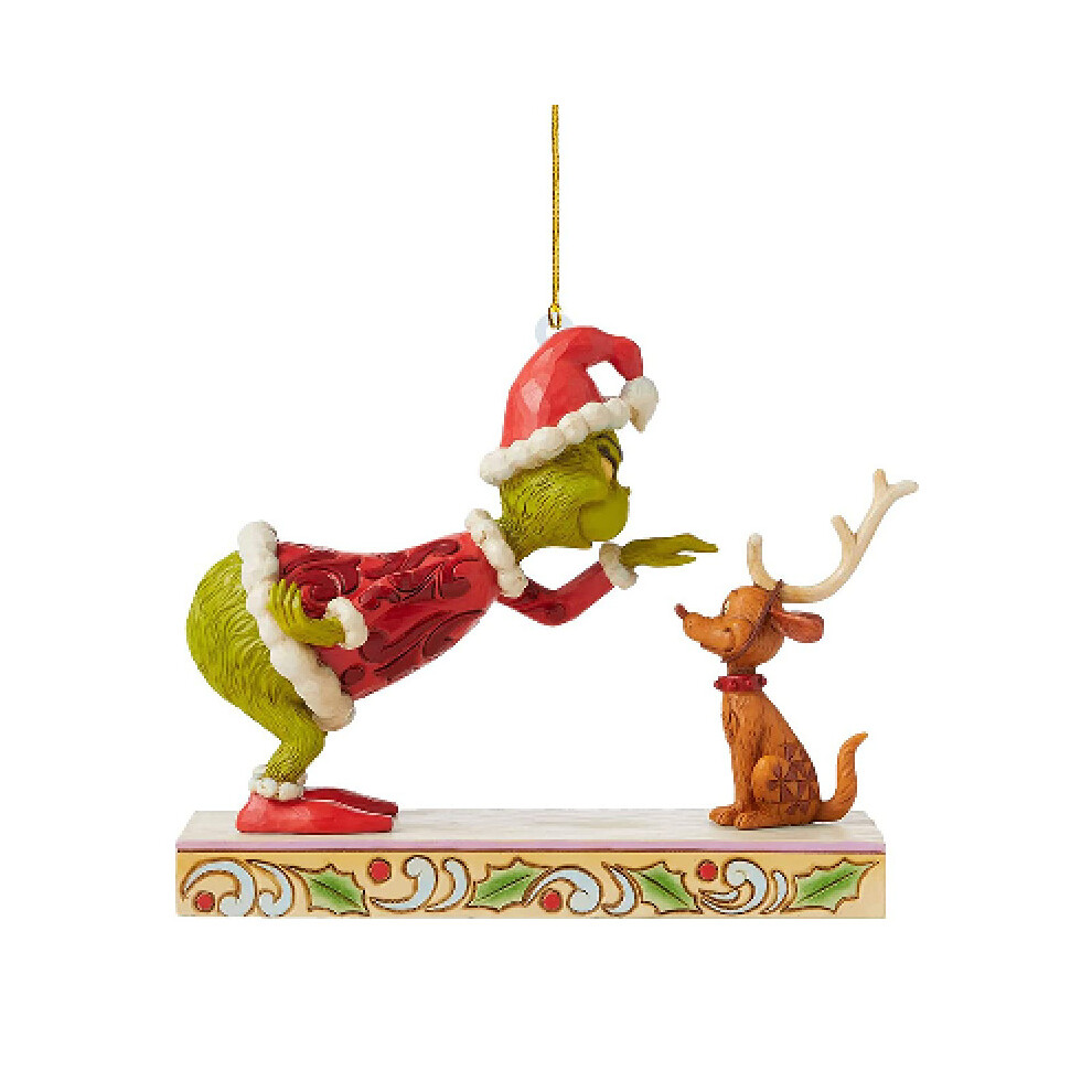 (3) Merry Christmas Grinch Figure Pendant Ornaments Xmas Tree Hanging Decoration