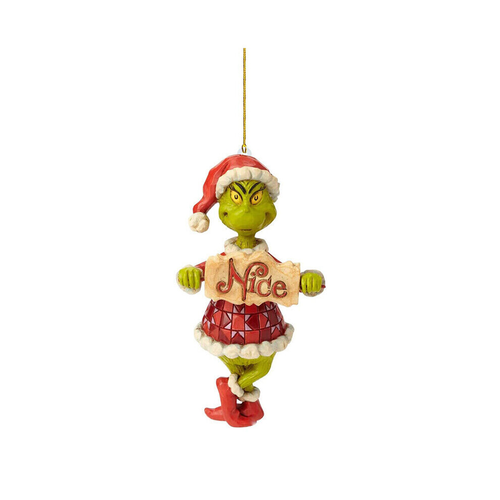 (6) Merry Christmas Grinch Figure Pendant Ornaments Xmas Tree Hanging Decoration