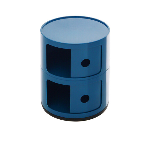 Living And Home (Blue) Cylindrical Multi-Tiered Plastic Storage Drawer Unit 2