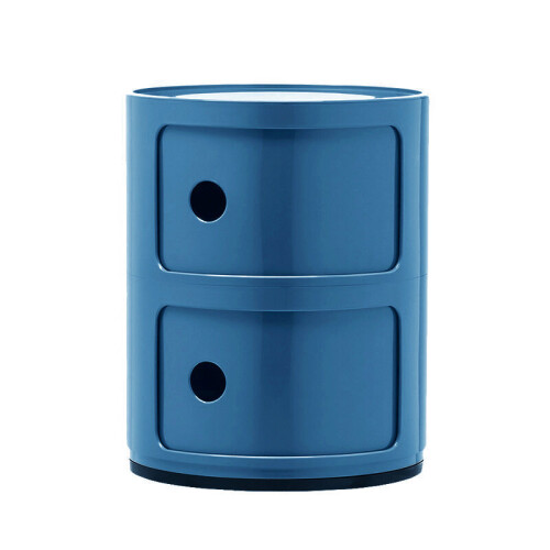 Living And Home (Blue) Cylindrical Multi-Tiered Plastic Storage Drawer Unit 1
