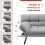 Costway 2 Seat Convertible Sofa Bed Memory Foam Sleeper Couch 3-level Adjust 8