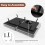 Costway 2 Seat Convertible Sofa Bed Memory Foam Sleeper Couch 3-level Adjust 9