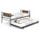 Costway Single Metal Daybed Sofa Bed Dual-use Guest Bed W/ Pull-out Trundle 1