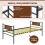 Costway Single Metal Daybed Sofa Bed Dual-use Guest Bed W/ Pull-out Trundle 8