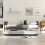 Costway Single Metal Daybed Sofa Bed Dual-use Guest Bed W/ Pull-out Trundle 6